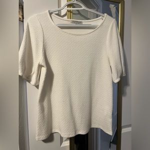 Brand New Never Worn - Green Envelope Womens Top in White